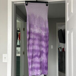 Cute Tie Dye Purple Tube Dress